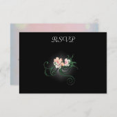 Fleurs roses RSVP (Devant / Derrière)