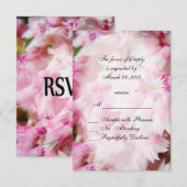 Fleurs roses RSVP (Devant / Derrière)