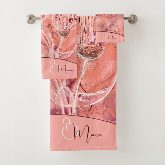 Fleurs roses Saumons Chic (En situation)