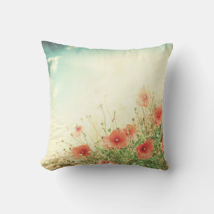Fleurs roses sauvages dans le Coussin de canapé à
