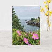 fleurs roses sur la carte de la mer (vierges à l'i (Fleur jaune)