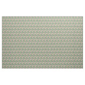 Fleurs roses sur tissu vert - Impression florale (Yard)