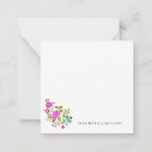 Fleurs roses vierges génériques Merci Cartes (Dos)