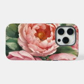 Fleurs roses vintage géantes (Verso Horizontal)