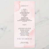 Fleurs roses vintages Élégants programmes de maria (Dos)