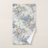 Fleurs roses violettes romantiques (Serviette à main)