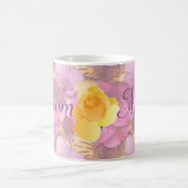 Fleurs roses Yellow Rose Maman Mug (Centre)