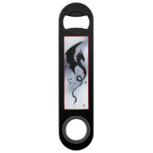 Fleurs rouges bleues Dragon noir (Devant)