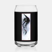 Fleurs rouges bleues Dragon noir (Verso)