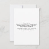 Fleurs rouges bordeaux Merci noir (Dos)