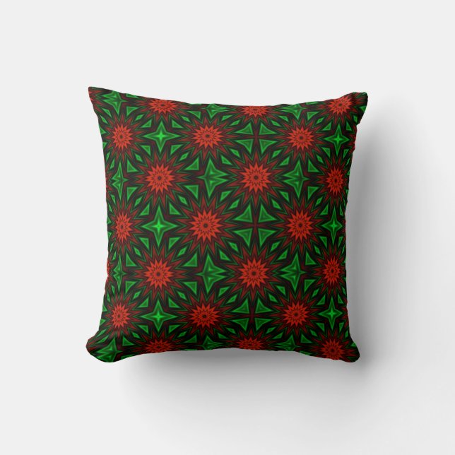 Fleurs Rouges Coussin American MoJo (Recto)
