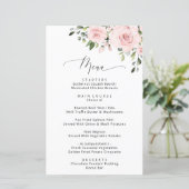 Fleurs Rouges, Fleurs Roses, Boho, Menu Mariage (Debout devant)
