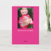 Fleurs rouges Floral Rose Roses Carte de fête des  (Dos)