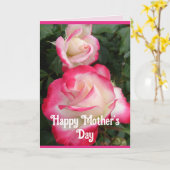 Fleurs rouges Floral Rose Roses Carte de fête des  (Fleur jaune)