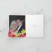 Fleurs rouges florales mariage de printemps Merci  (Intérieur)