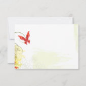 Fleurs rouges vert + réponse à la noce papillon rs (Dos)