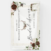 Fleurs rustiques | Bannière de bienvenue pour la d (Vertical)