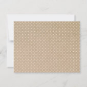 Fleurs Rustiques | Carte de réponse de mariage (Dos)