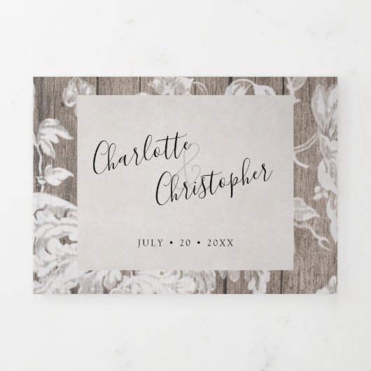 Fleurs rustiques de pays triple tout en un seul ma (Page de couverture)