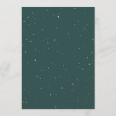 Fleurs rustiques d'hiver | Menu de mariage moderne (Dos)