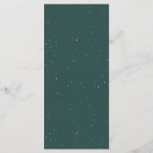 Fleurs rustiques d'hiver | Menu de mariage moderne (Dos)