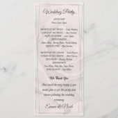 Fleurs Rustiques Dusty White Roses Programme Plat (Dos)