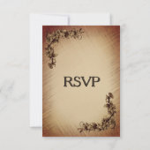 Fleurs Rustiques Profondes RSVP avec Choix d'Entré (Dos)