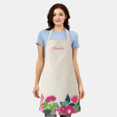 Fleurs rustiques vives avec tablier de nom personn (Porté)