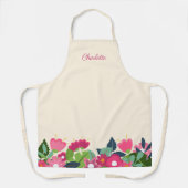 Fleurs rustiques vives avec tablier de nom personn (Recto)