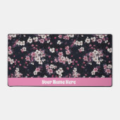 Fleurs Sakura Roses Noires, Design Motif, (Recto)