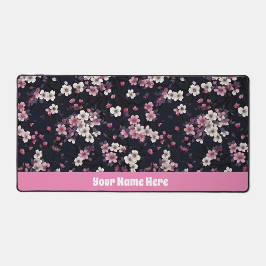 Fleurs Sakura Roses Noires, Design Motif, (Recto)