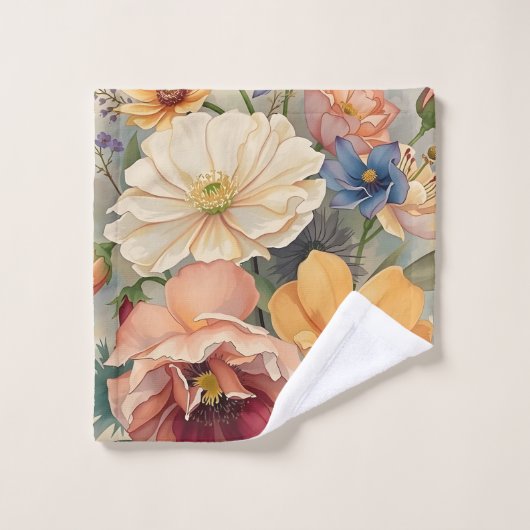 Fleurs sauvages (Gant de toilette)