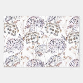 Fleurs sauvages 3 feuilles de papier à envelopper (Devant 2)