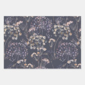 Fleurs sauvages 3 feuilles de papier à envelopper (Devant)