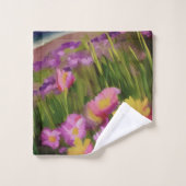 Fleurs Sauvages À Dusk Aquarelle Art Floral (Gant de toilette)