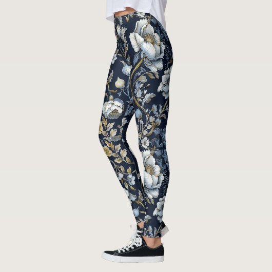 Fleurs sauvages à la William Morris Leggings (Gauche)