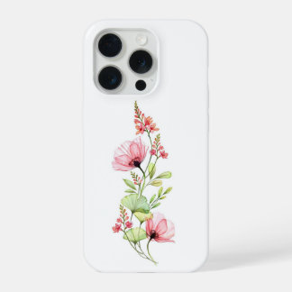 Fleurs sauvages à l'aquarelle rose délicat Motif b