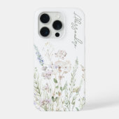 Fleurs sauvages aquarelle bohème blanches (Verso)