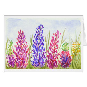 Fleurs sauvages assez de loup floraux d'art