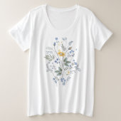 Fleurs sauvages bleu et jaune (Design devant)