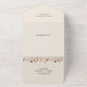 Fleurs sauvages Boho en un mariage Invitation (Dehors)