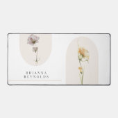 Fleurs sauvages Boho modernes simples sur blanc (Recto)