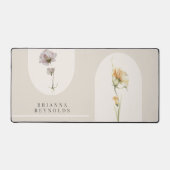 Fleurs sauvages Boho modernes simples sur le beige (Recto)