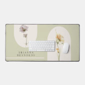 Fleurs sauvages Boho modernes simples sur Sage Gre (Clavier et souris)
