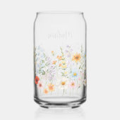 Fleurs sauvages botaniques aquarelle monogramme (Verso)