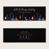 Fleurs sauvages ・ Boucles d'oreille Écrans Carte d (Devant & derrière)