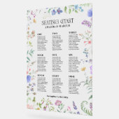 Fleurs sauvages Cadre Fleurs Mariage Plan de table (Angle)
