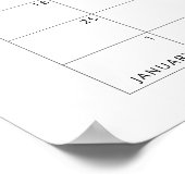 Fleurs sauvages Calendrier Poster devinez la date  (Coin)