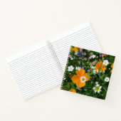 Fleurs sauvages : Carnet rose blanc orange (Intérieur)