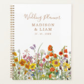 Fleurs sauvages colorées Pays Mariage personnalisé (Devant)